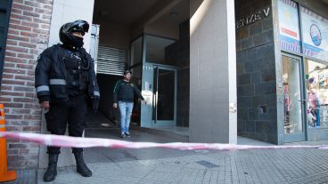 El edificio donde hallaron el cadáver.