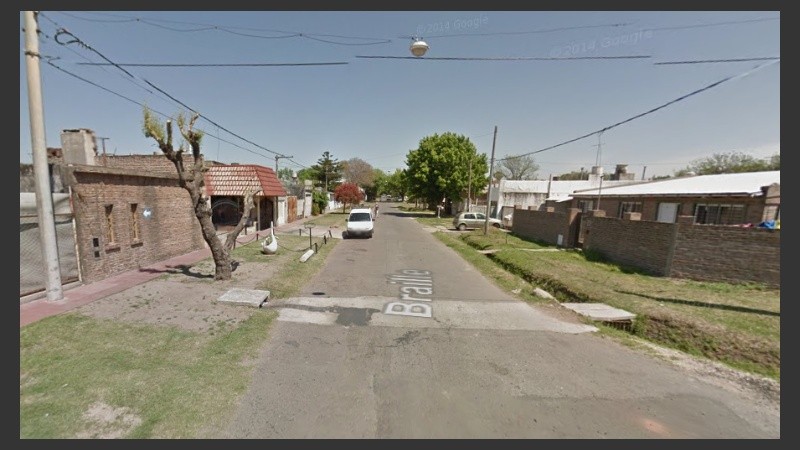 La cuadra donde tuvo lugar la balacera.