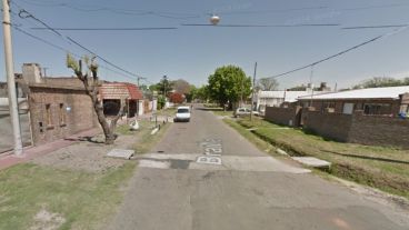 La cuadra donde tuvo lugar la balacera.