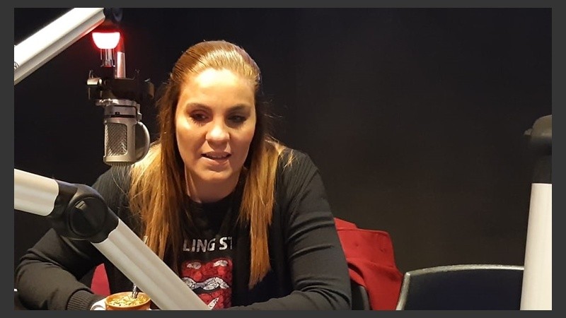 Gigliani en los estudios de Radio 2.