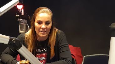Gigliani en los estudios de Radio 2.