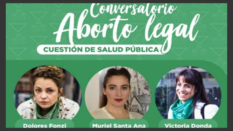 Fonzi, Santana y Donda por el aborto legal. 