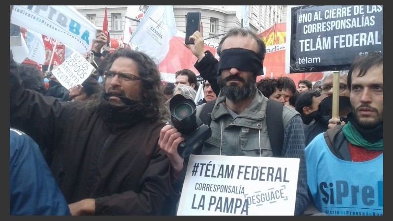 La marcha de este jueves en Buenos Aires.