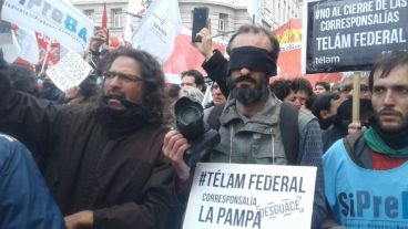 La marcha de este jueves en Buenos Aires.