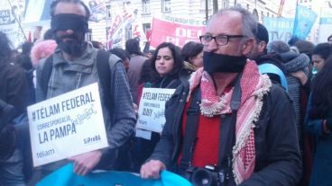 La marcha de este jueves en Buenos Aires.