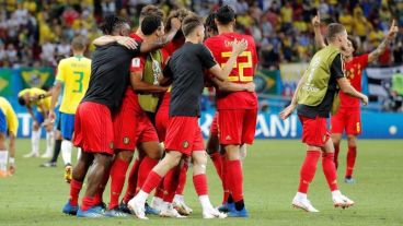 El festejo de Bélgica; el desconsuelo de Brasil.