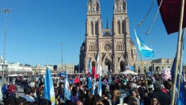 La misa se realizó en la basílica de Luján.