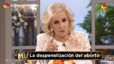 Mirtha defendió su postura sobre el aborto.