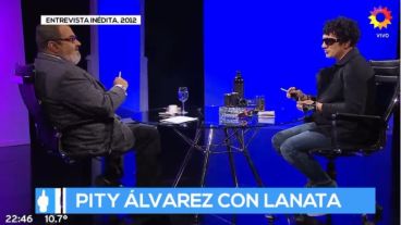 Lanata entrevistó a Pity en abril de 2012, el primer año de PPT.