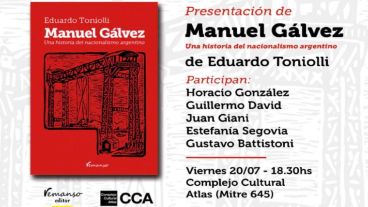 La tapa del libro y una invitación.