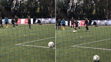 Ferrari entrenando a los chicos canallas.