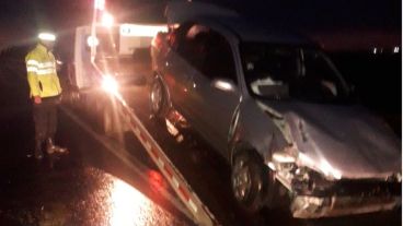 Así quedó el auto.