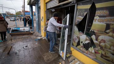 Así quedó el local.