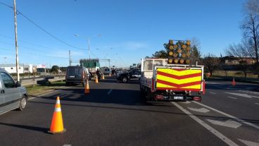 El tránsito estaba reducido en el carril del accidente.