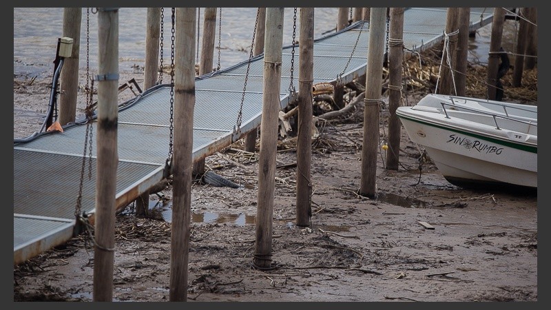 Las guarderías y sus embarcaciones con problemas por la bajante.