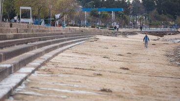 La Rambla con mucha playa.