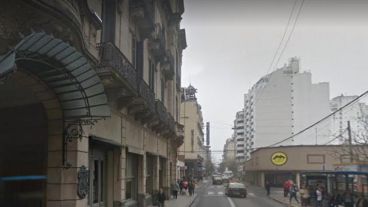 San Lorenzo al 1000, zona donde se registró la caída.