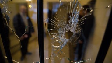 Así quedó el ingreso al edificio de Dorrego al 1600.