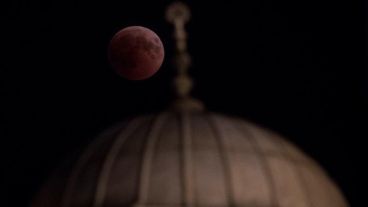 La luna roja en Turquía.