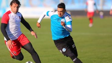Fontanini a la marca en el amistoso con Belgrano.