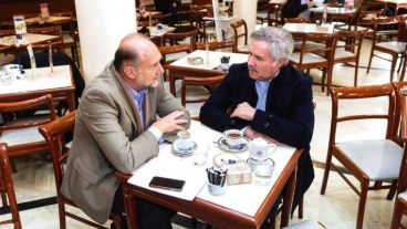 Felipe Solá se reunió con Omar Perotti en Rosario.