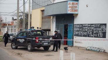 El negocio que fue asaltado en la mañana de este viernes en la zona norte.