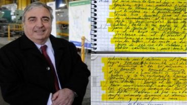 Valenti aparece en los cuadernos del ex chofer de Baratta.