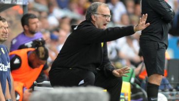 El entrenador lo vivió con intensidad, como siempre.