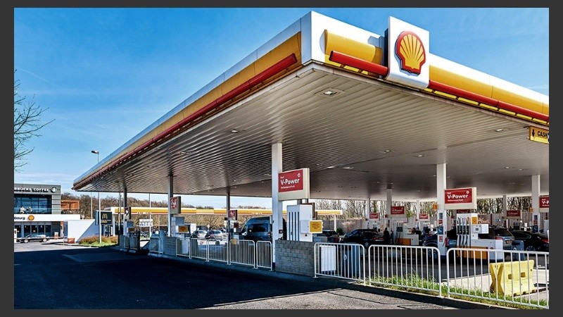 Shell aumentó los valores este lunes.