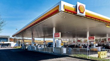 Shell aumentó los valores este lunes.
