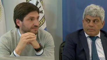 Pullaro y Baclini en la conferencia de este martes.