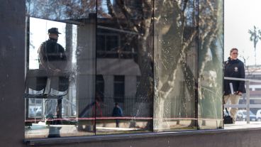 La balacera contra el Centro de Justicia Penal, el sábado pasado.