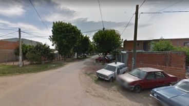 La zona del homicidio.