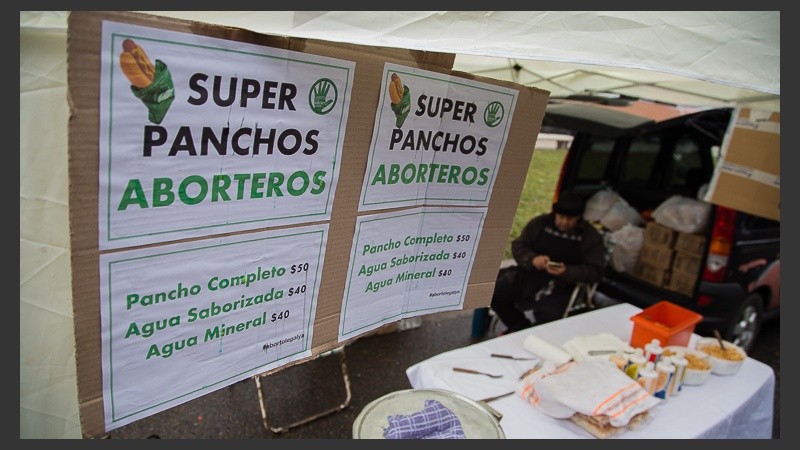 Verdes y celestes: postales de las masivas movilizaciones fuera del Congreso.