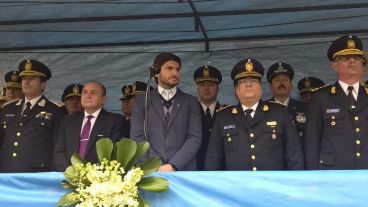 El ministro encabezó el acto por el aniversario de la Policía.