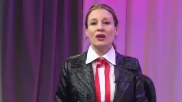 Barreto en la conducción de su programa.