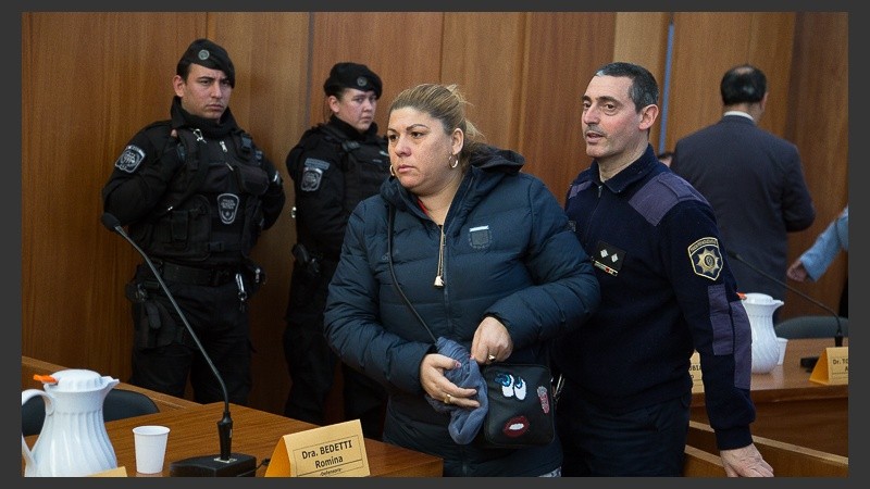 Lorena Verdún presente en la audiencia fue absuelta en primera instancia. 