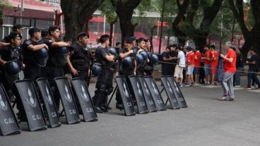 Los hinchas de Independiente la última vez que visitaron al Coloso.