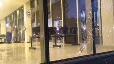 La balacera contra el Centro de Justicia Penal, el sábado pasado.