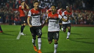 Fértoli gritando su gol ante Independiente el viernes pasado.