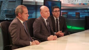 Gustavo Salvador, Walter Barone y Ariel Arizza.