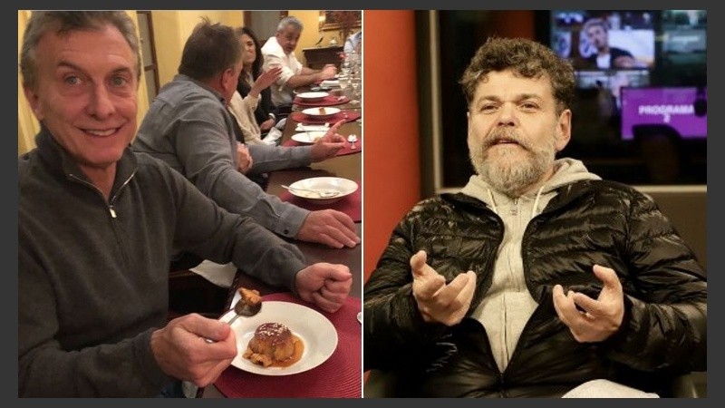 Casero lanzó la consigna del flan y Macri subió la sugestiva foto. 