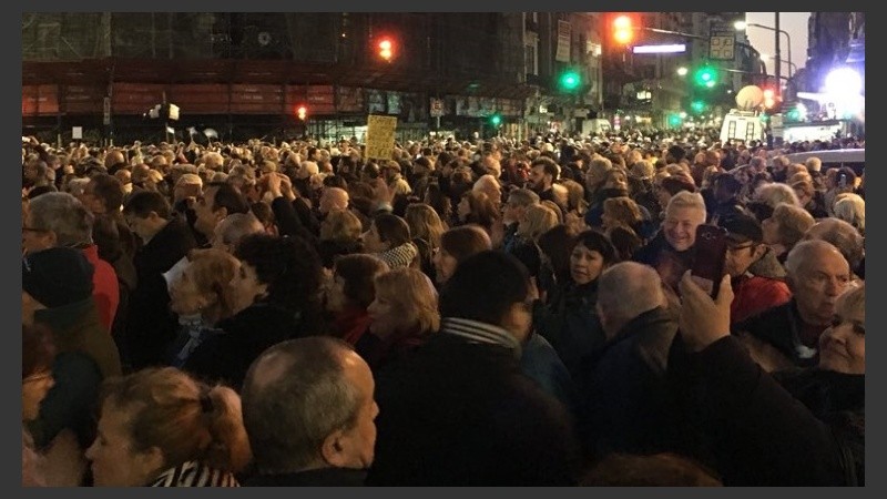 La movilización de Buenos Aires reunión una multitud.