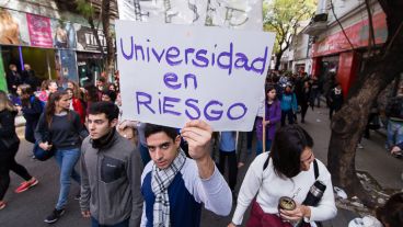 Docentes y alumnos unidos por una misma causa.