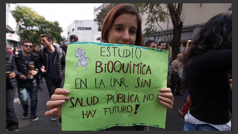 Los alumnos respaldan la universidad pública.