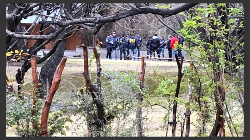 Efectivos de la Policía Federal en El Calafate. 