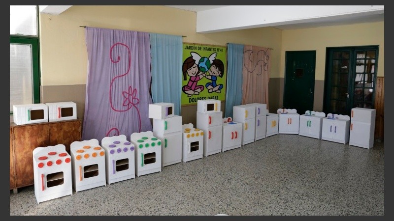 Los juguetes en el jardín de infantes de Bella Vista Oeste. 