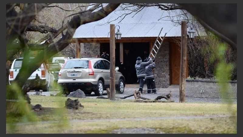 El procedimiento federal en la casa de Cristina Kirchner en El Calafate.