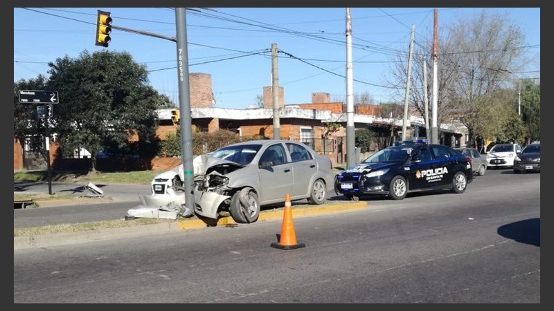 El choque ocurrió en Mendoza y Sánchez de Loria.