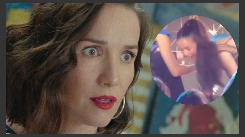 “Fue sólo un susto”, dijo Natalia, tras la caída.